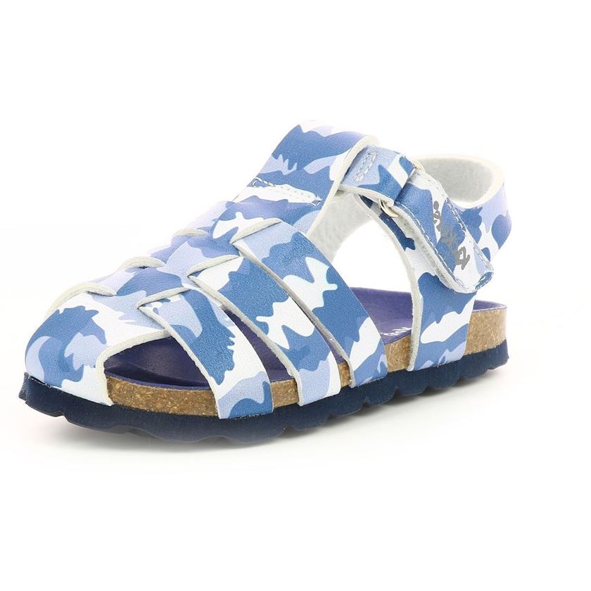 Kickers garcon summertan bleu1215001_2 sur voshoes.com