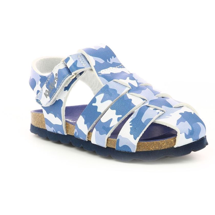 Kickers garcon summertan bleu1215001_3 sur voshoes.com