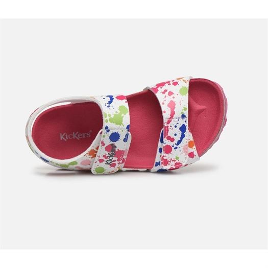 Kickers fille summerkro blanc1215301_4 sur voshoes.com