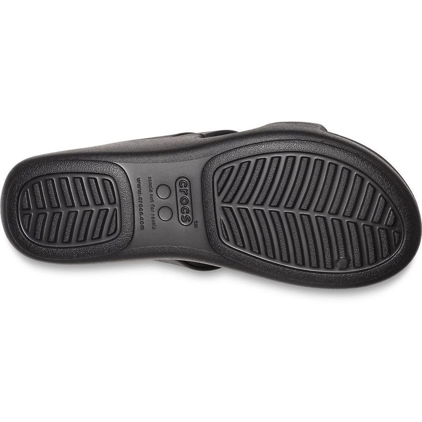 Crocs femme monterey strappy wedge noir1216201_6 sur voshoes.com