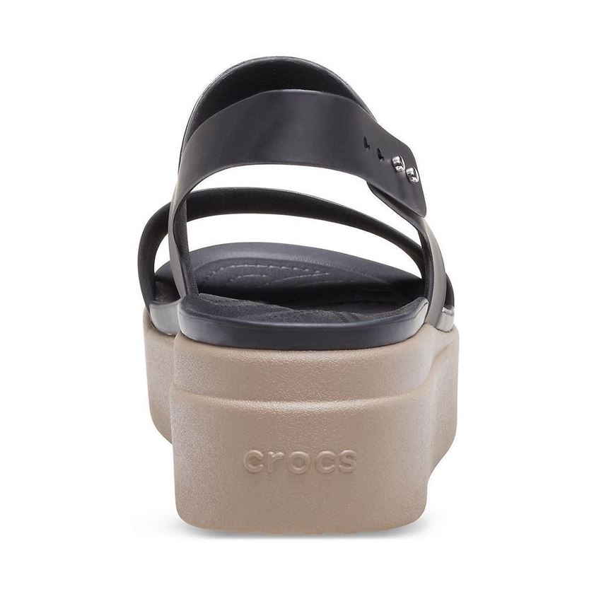 Crocs femme brooklyn low wedge noir1216501_5 sur voshoes.com