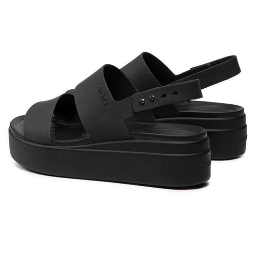 Crocs femme brooklyn low wedge noir1216502_2 sur voshoes.com