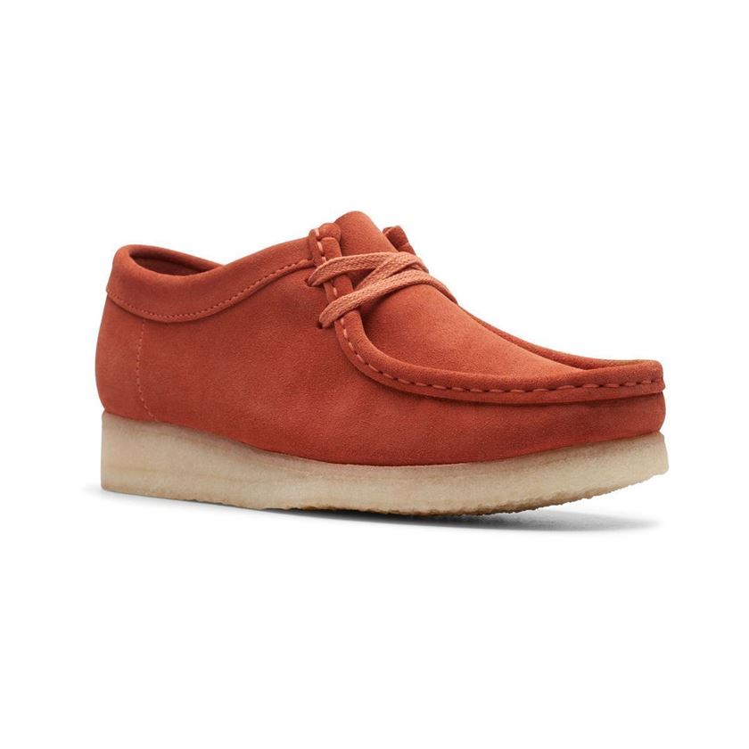 Clarks femme wallabee. burnt orange1219501_3 sur voshoes.com