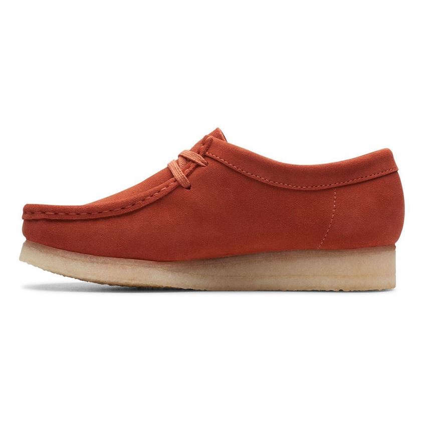 Clarks femme wallabee. burnt orange1219501_4 sur voshoes.com