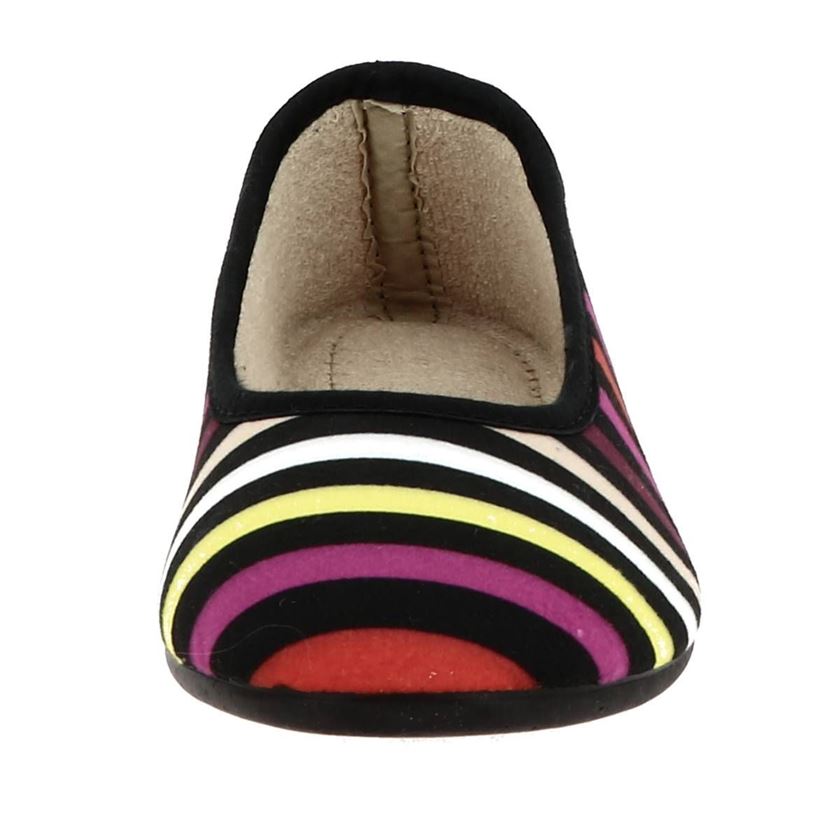 Maison de l espadrille femme ballerine rayee multicolore1236901_5 sur voshoes.com