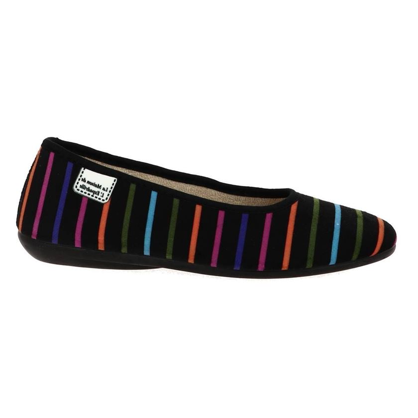 femme Maison de l espadrille femme ballerine rayee multicolore