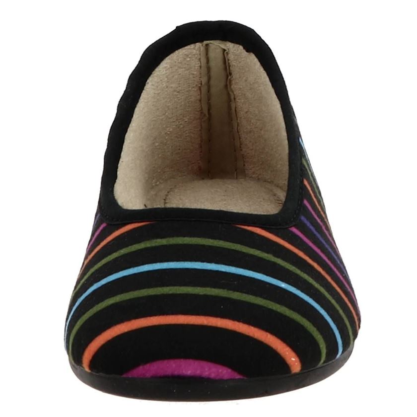 Maison de l espadrille femme ballerine rayee multicolore1236902_6 sur voshoes.com