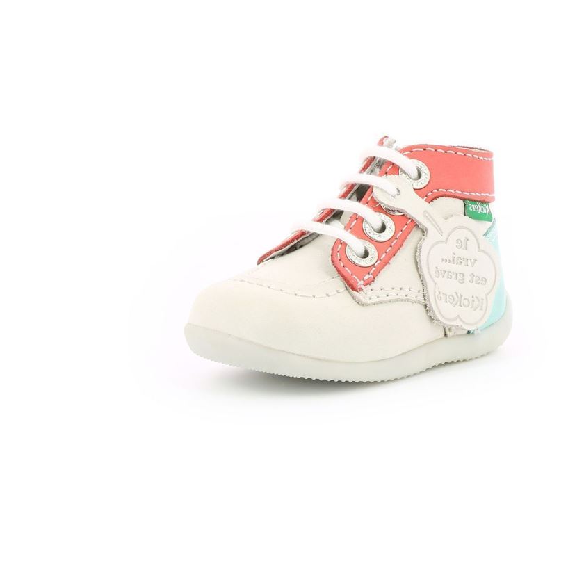 Kickers fille bonzip 2 blanc1254101_2 sur voshoes.com