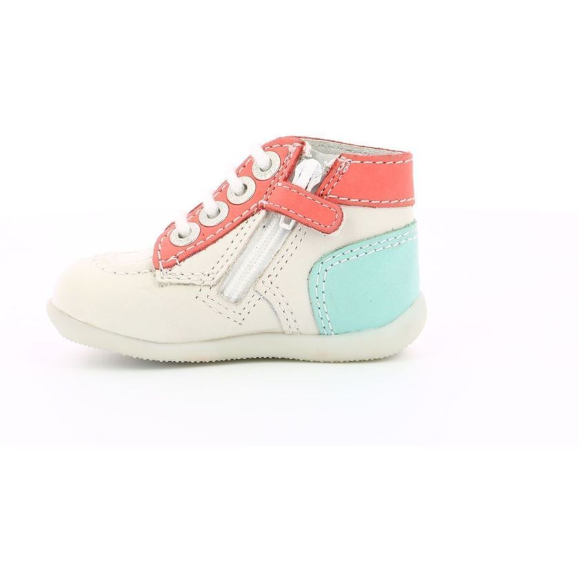 Kickers fille bonzip 2 blanc1254101_3 sur voshoes.com