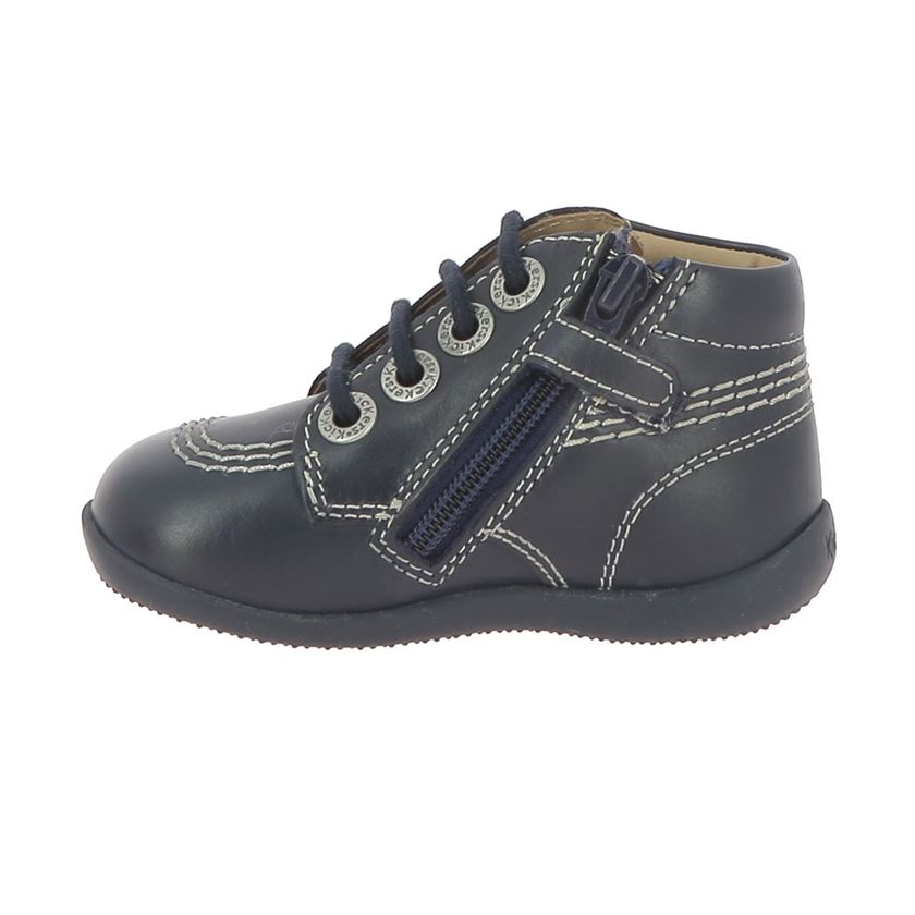 Kickers garcon billyzip 2 marine1254201_3 sur voshoes.com