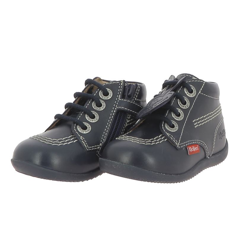 Kickers garcon billyzip 2 bleu1254201_4 sur voshoes.com