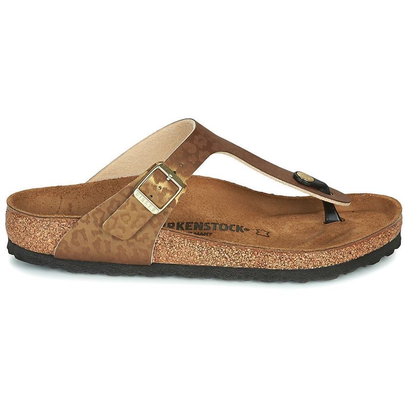 femme Birkenstock femme gizeh fantaisies marron