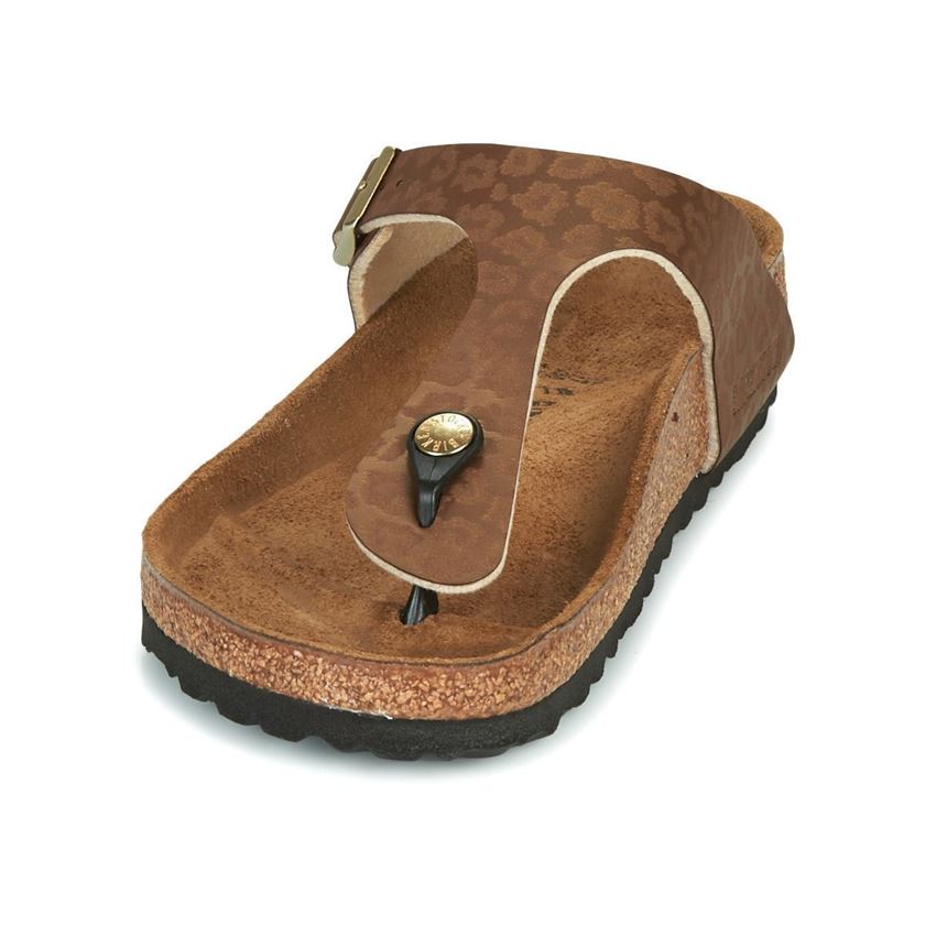 Birkenstock femme gizeh fantaisies marron1254301_4 sur voshoes.com