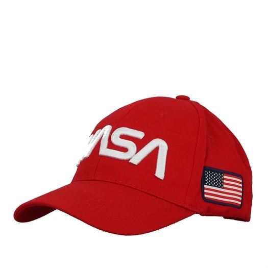 homme Nasa homme flag worm rouge