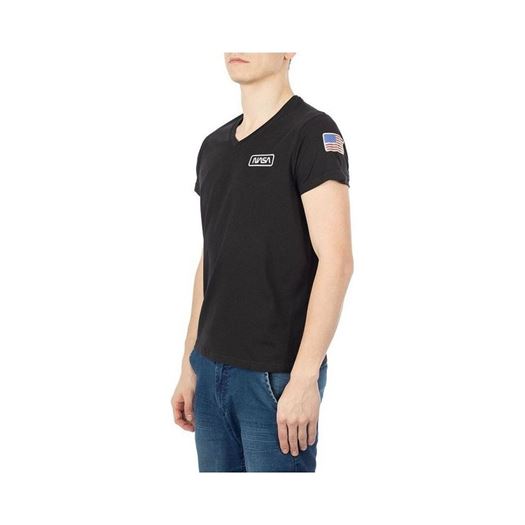 Nasa homme basic flag v neck noir1257301_2 sur voshoes.com