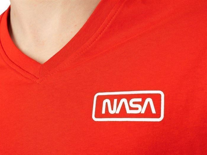 Nasa homme basic flag v neck rouge1257302_6 sur voshoes.com