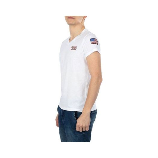 Nasa homme basic flag v neck blanc1257303_2 sur voshoes.com