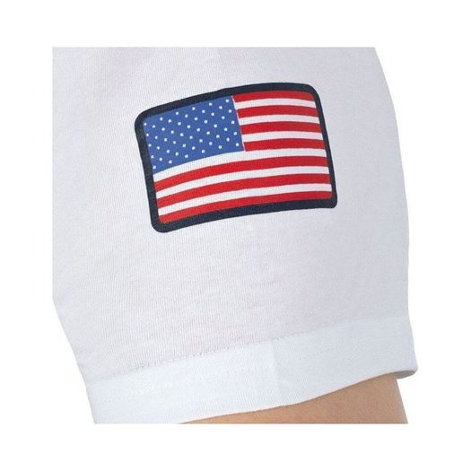 Nasa homme basic flag v neck blanc1257303_4 sur voshoes.com