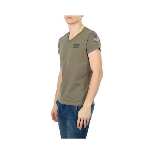 Nasa homme basic flag v neck vert1257304_2 sur voshoes.com