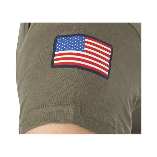 Nasa homme basic flag v neck vert1257304_5 sur voshoes.com