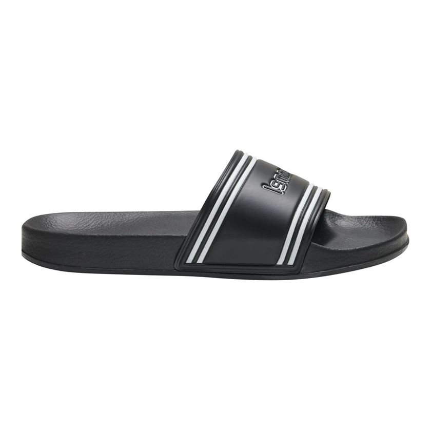 homme Hummel homme pool slide retro noir