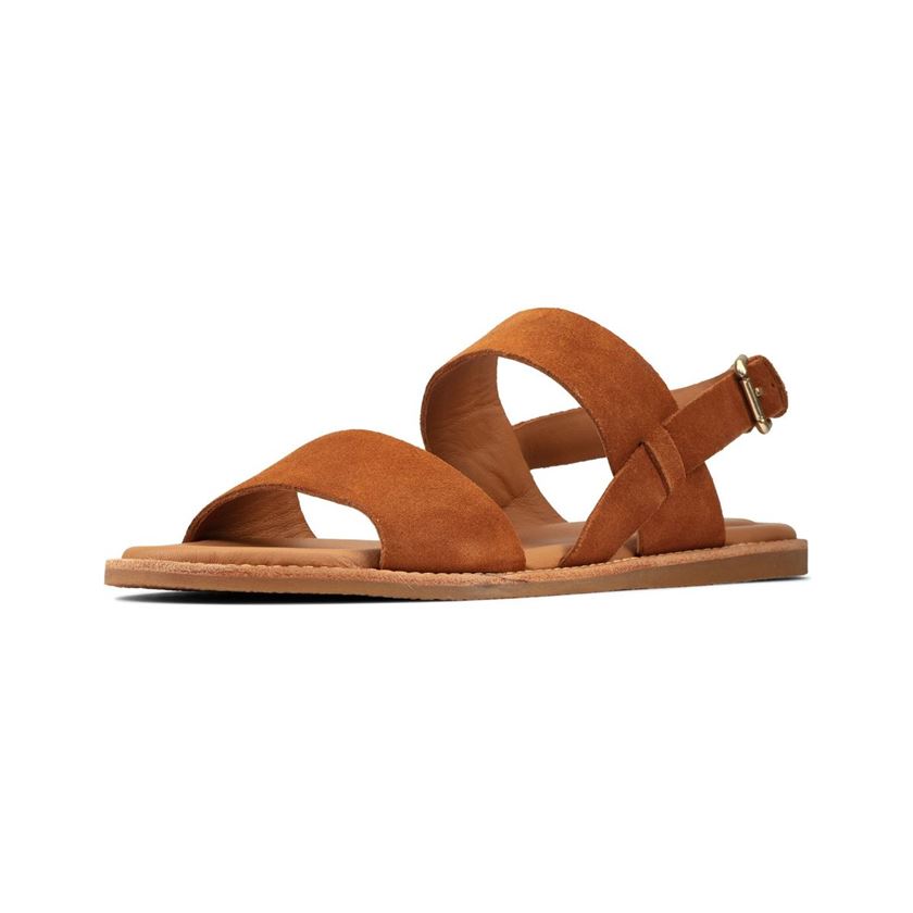 Clarks femme karsea strap marron1273501_2 sur voshoes.com