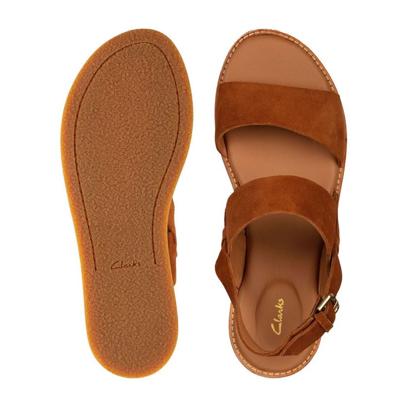 Clarks femme karsea strap marron1273501_6 sur voshoes.com