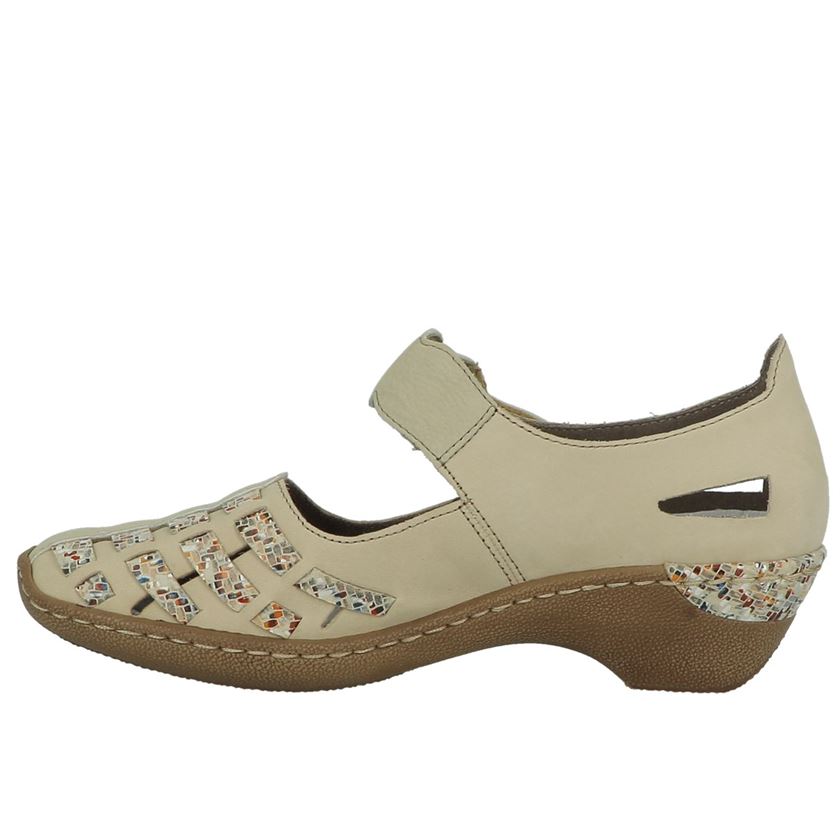 Rieker femme 48369 beige1277901_3 sur voshoes.com