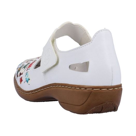 Rieker femme 41369 blanc1278003_4 sur voshoes.com