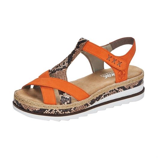 Rieker femme v7919 orange1278101_2 sur voshoes.com