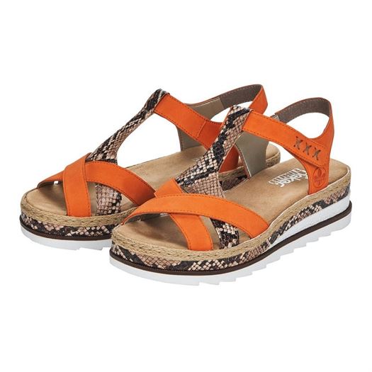 Rieker femme v7919 orange1278101_3 sur voshoes.com