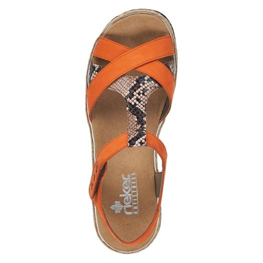 Rieker femme v7919 orange1278101_5 sur voshoes.com