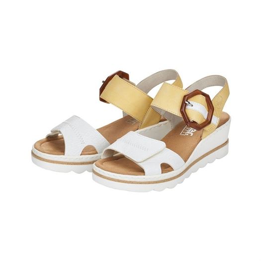 Rieker femme 67476 blanc1278602_3 sur voshoes.com