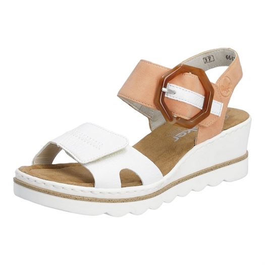 Rieker femme 67476 blanc1278603_2 sur voshoes.com