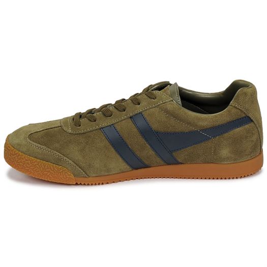 Gola homme harrier suede vert1281404_3 sur voshoes.com