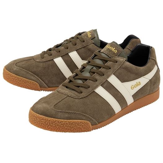 Gola homme harrier suede vert1281414_3 sur voshoes.com