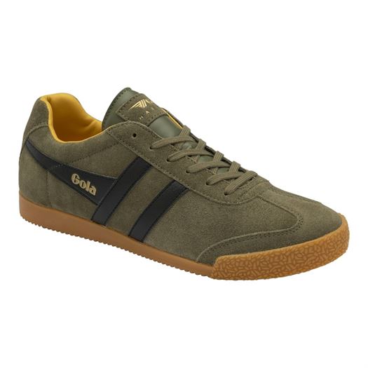 Gola homme harrier suede vert1281419_2 sur voshoes.com