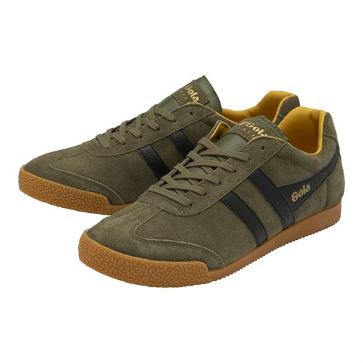 Gola homme harrier suede vert1281419_3 sur voshoes.com