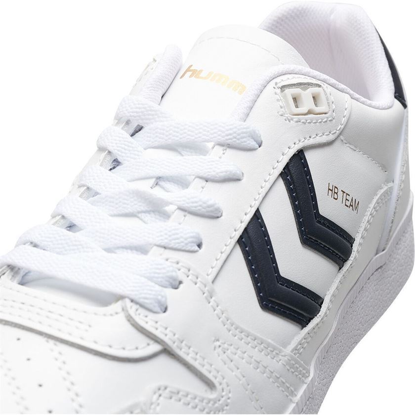 Hummel homme hb team leather blanc1284101_4 sur voshoes.com