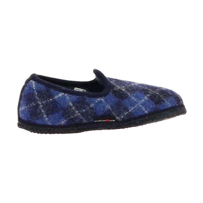 femme Haflinger femme slipper jaquard bleu