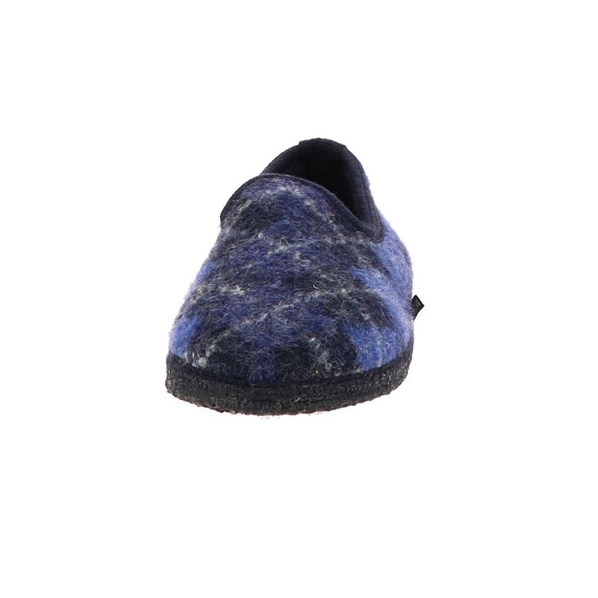 Haflinger femme slipper jaquard bleu1284902_4 sur voshoes.com