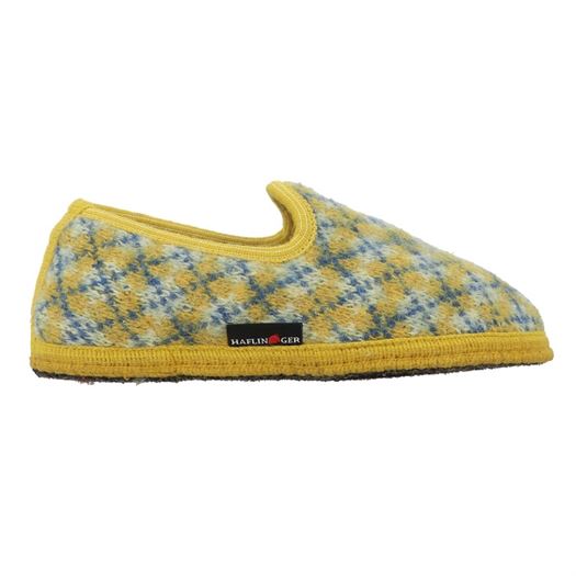 homme Haflinger homme slipper jaquard jaune