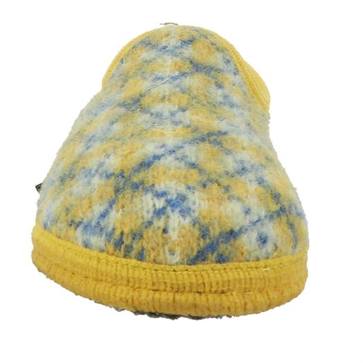 Haflinger femme slipper jaquard jaune1284903_4 sur voshoes.com