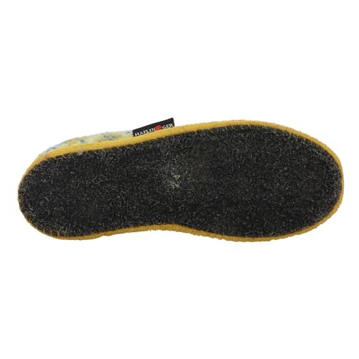 Haflinger femme slipper jaquard jaune1284903_6 sur voshoes.com