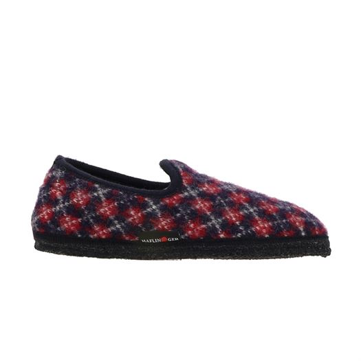 femme Haflinger femme slipper jaquard bleu