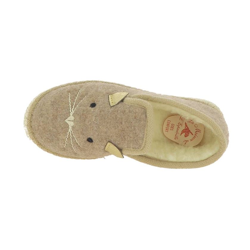 Maison de l espadrille femme brodee beige1290801_4 sur voshoes.com