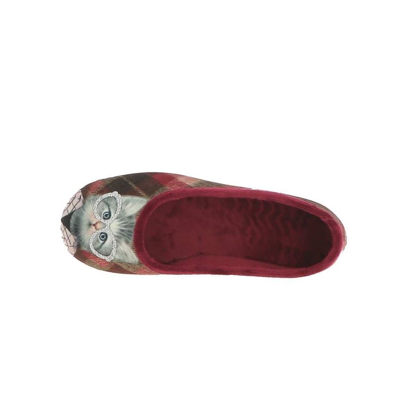 Maison de l espadrille femme chat bordeaux1292201_4 sur voshoes.com