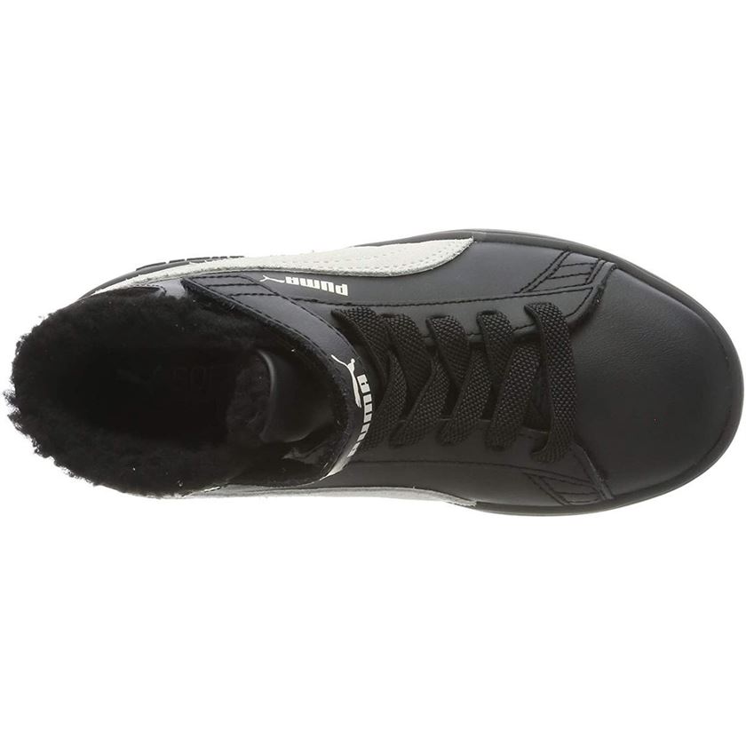 Puma garcon smash v2 mid l fur noir1304601_6 sur voshoes.com