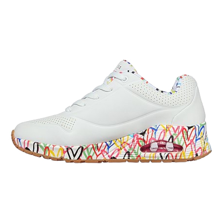 Skechers femme uno loving love blanc1306601_3 sur voshoes.com