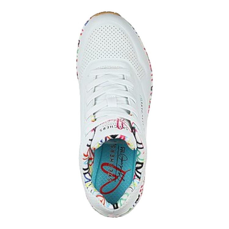 Skechers femme uno loving love blanc1306601_4 sur voshoes.com